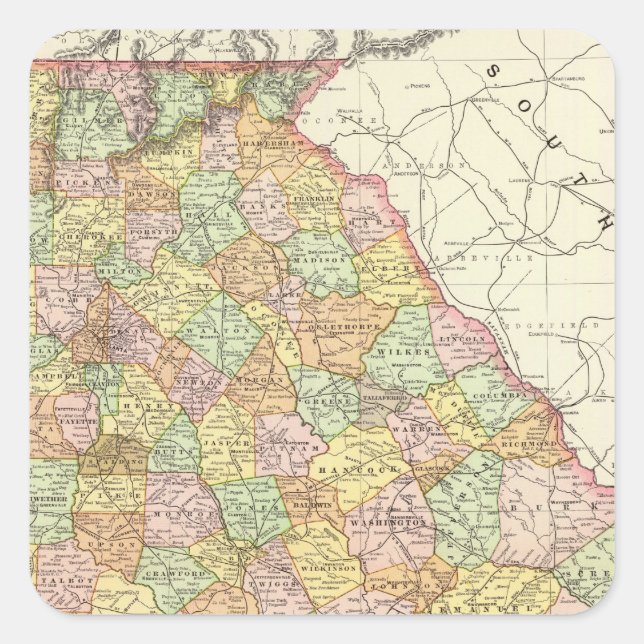 Sticker Carré Géorgie 2 (Devant)