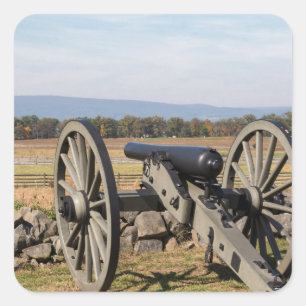 Sticker Carré Gettysburg : Une vue de Pickett's Charge