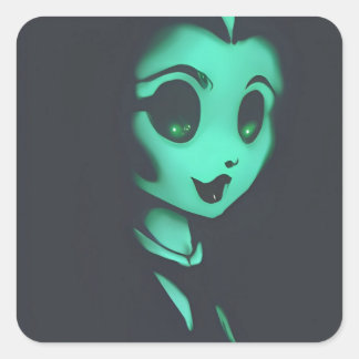 Sticker Carré Ghost Betty Boo