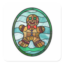 Gingerbread homme style vitrail