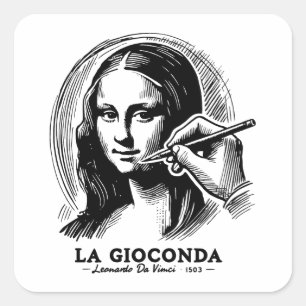 Sticker Carré Gioconda