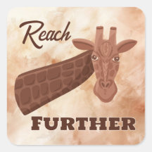 Girafe À Main Motivationnelle, Atteindre Plus Loin