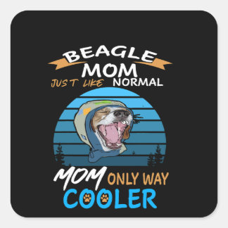 Sticker Carré Glacière de maman Beagle 39
