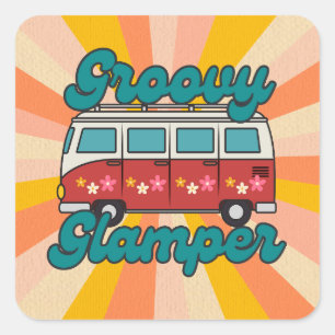Sticker Carré Glamper super