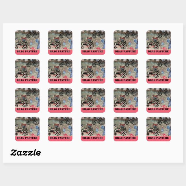 Sticker Carré glisser-coller (Feuille)