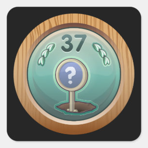 Sticker Carré Glitch Achievement tringle à torsion torse déclenc