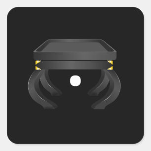 Sticker Carré Glitch mobilier sidetable japonaise thé table