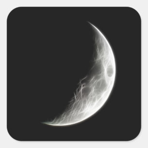 Sticker Carré Globe lunaire de planète de lune quarte