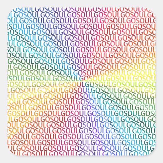 Sticker Carré Go Soul (Devant)