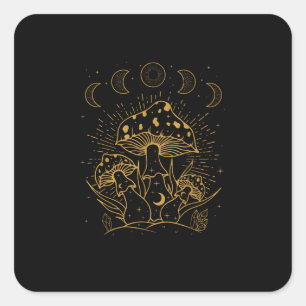 Sticker Carré Goblincore Esthétique Académie Cottagecore Champig