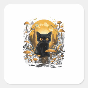 Sticker Carré Goblincore esthétique et cottagecore sous champign