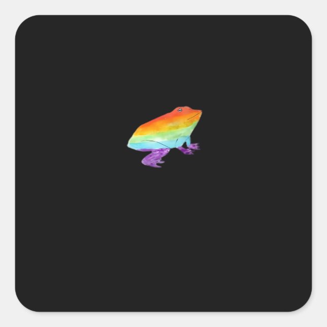 Sticker Carré Goblincore Gay Frog Classic Style (Devant)