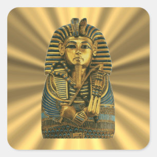 Sticker Carré Golden King Tut #2