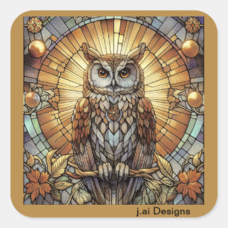 Sticker Carré Golden Nocturne