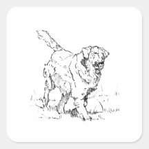 Golden Retriever heureux, Personnalisé