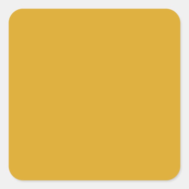 Sticker Carré Goldenrod Yellow DAA520 Couleur, Option pour ajout (Devant)