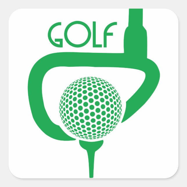 Sticker Carré Golf (Devant)