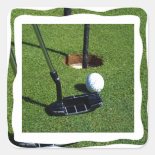 Sticker Carré Golf Make That Par,