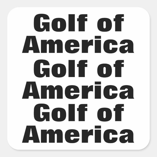 Sticker Carré Golf of America (modifier vos cartes) (Devant)