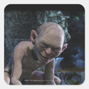 Sticker Carré GOLLUM™ avec sourire