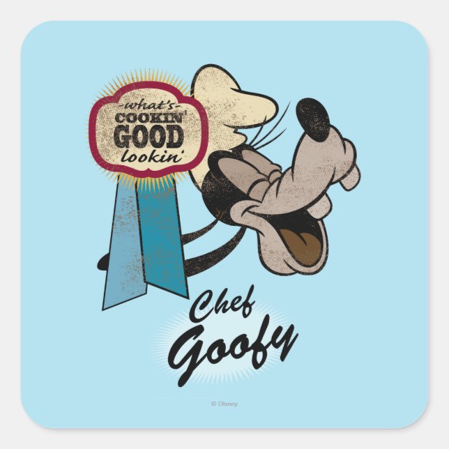 Sticker Carré Goofy | Chef (Devant)