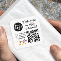 Google Reviews Merci Logo Code QR