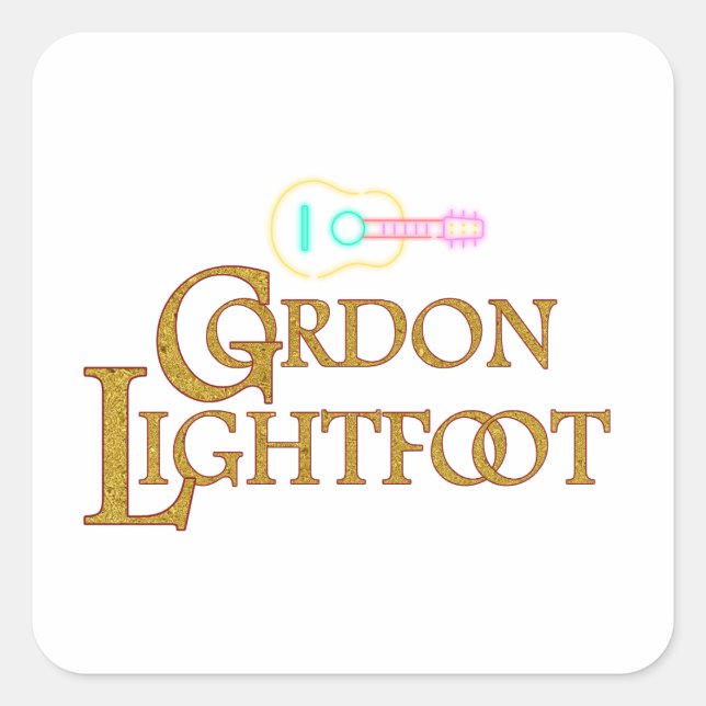 Sticker Carré Gordon Lightfoot | Tribute to the Legendary (Devant)