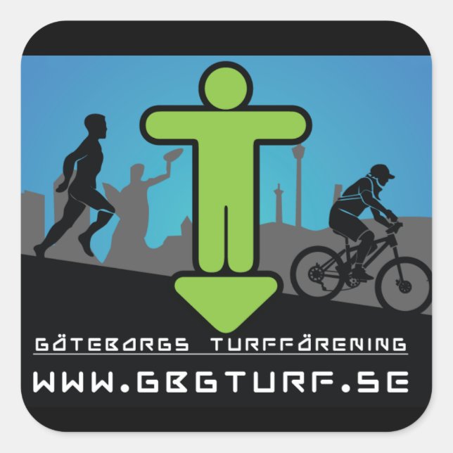 Sticker Carré Göteborgs Turf Förening - Klistermärke (Devant)