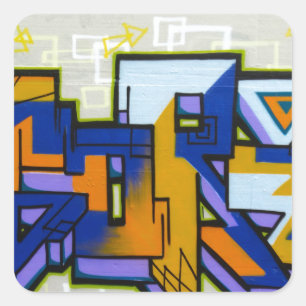 Sticker Carré Graffiti
