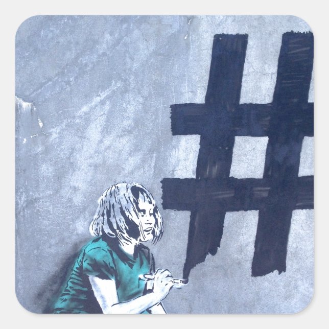 Sticker Carré Graffiti (Devant)