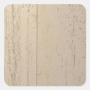 Sticker Carré Grains de bois texturés blancs blanchis
