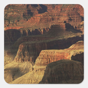 Sticker Carré Grand Canyon depuis la rive sud au coucher du sole
