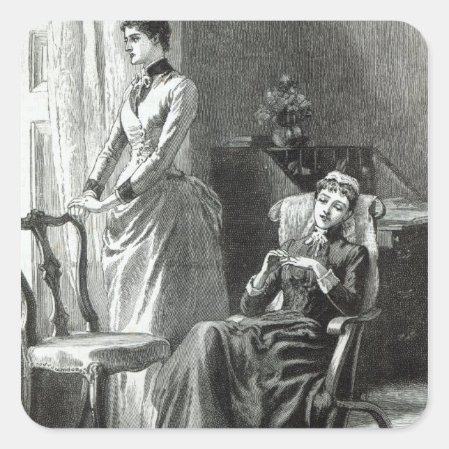 Sticker Carré Grand-mamma Severan par Leslie Keith (Devant)