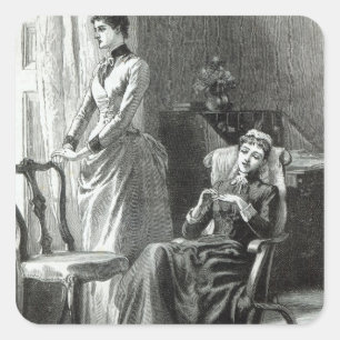 Sticker Carré Grand-mamma Severan par Leslie Keith