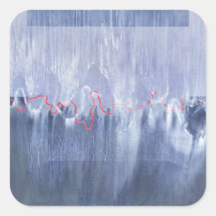 Sticker Carré Grand ours et Pleaides