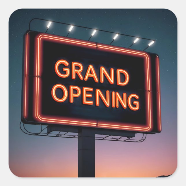 Sticker Carré Grand panneau d'ouverture (Devant)