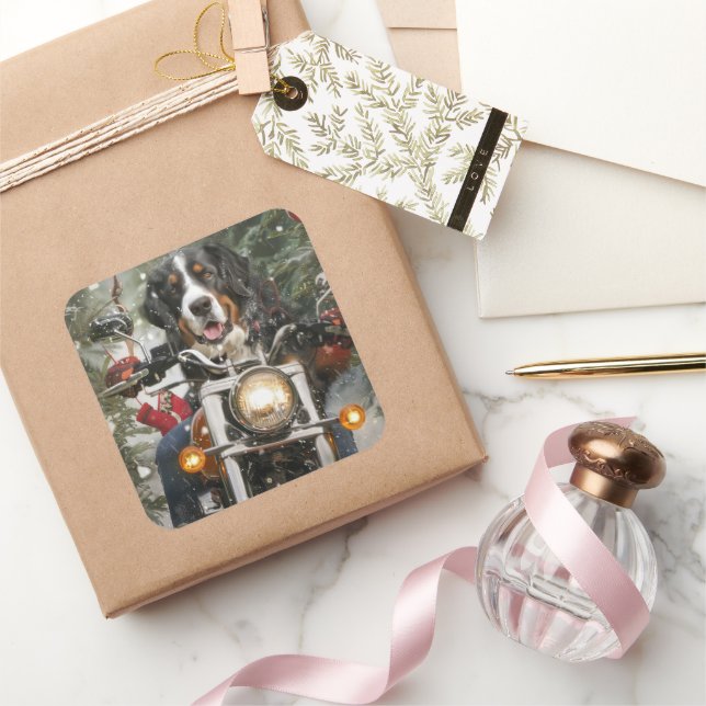 Sticker Carré Grande Suisse de l'équitation moto Noël (Cadeaux)