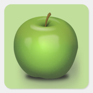 Sticker Carré Granny Smith