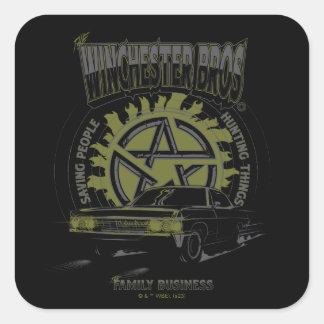 Sticker Carré Graphique de voiture surnaturel "The Winchester Br