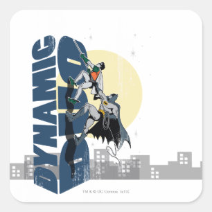Sticker Carré Graphique dynamique Duo