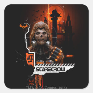 Sticker Carré Graphique Orange Écarteur