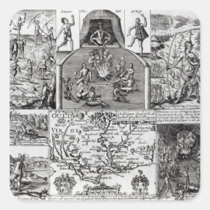 Sticker Carré Gravé par Robert Vaughan