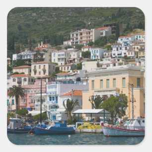 Sticker Carré GRÈCE, îles de la mer Égée nord-orientale, SAMOS,