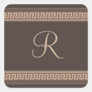 Sticker Carré Greek Key