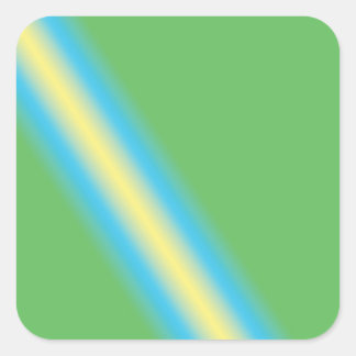 Sticker Carré Green With Yellow Pipe