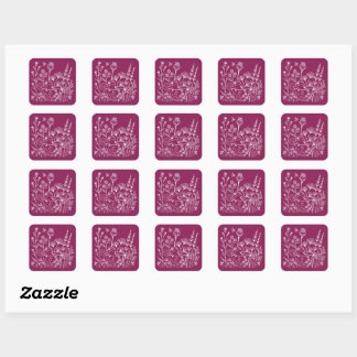 Sticker Carré Grenouille dans une tasse à thé – Illustration bot