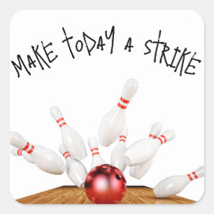 Sticker Carré Grève de Bowling avec devis