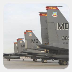 Sticker Carré Grève Eagles de l'Armée de l'Air d'USA F-15E