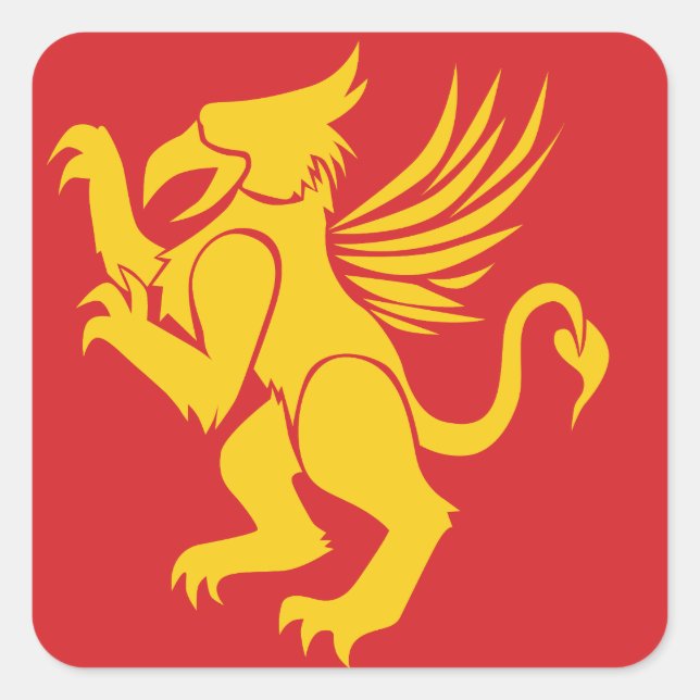 Sticker Carré Griffin (Devant)