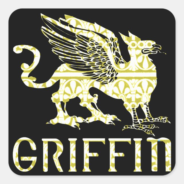 Sticker Carré Griffin (Devant)